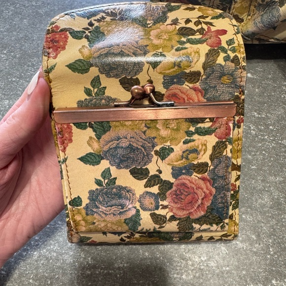 Floral Print Tote Bag with Brown Trim - Floral - Picture 3 of 8